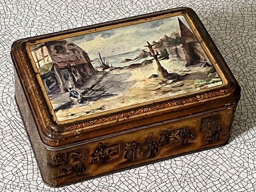 Boîte biscuit ancienne - boîte, ancienne,