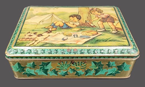 Ancienne boite biscuits en - ancienne,
