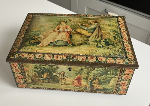 Ancienne boite biscuits en - ancienne,