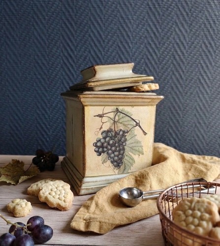 Ancien pot biscuits - ancien,