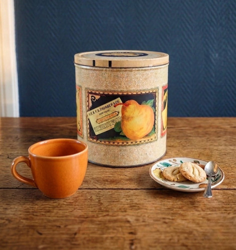 Ancienne boîte biscuits - ancienne, à